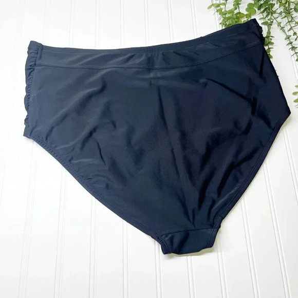 Ava & Viv - Target Black High Waisted Swimsuit Bottom Women's Plus Size 20/22 - Picture 2 of 5